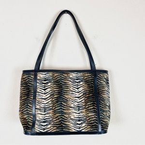 Maxx New York Tiger Print Shoulder Purse